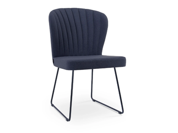 GLORIA SLED - Upholstered sled base fabric chair by 5A Design - view 2